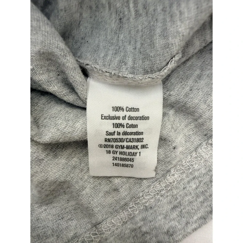 Gymboree Shirt Girls 5-6 Gray Kindness Matters Graphic Tee Ruffle Sleeve